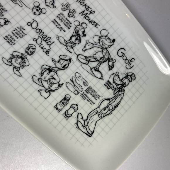 Sketchbook Disney Mickey Minnie Mouse Serving Tray Goofy Pluto Donald Duck 13.5" - Picture 7 of 9